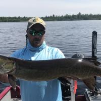 Shallow Water Musky On The Break