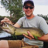 Hunter Hayes Bowfin in a Kayak