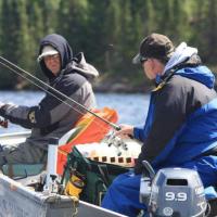 Fishing in my boat