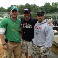 Fishing with Ike on Elmer lake NJ
