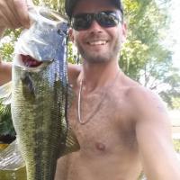 Largemouth fishing
