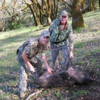 Me   Bob with my boar