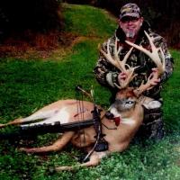 Hunting deer with crossbow