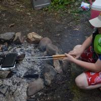 Grilled Cheese in a Fire Iron