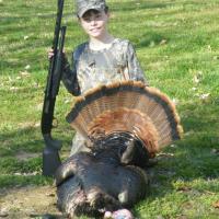My 11 yr old son's first turkey 4/6/2013