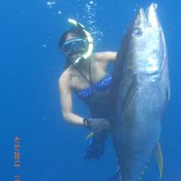 Michelle Shoots a Bigger Tuna
