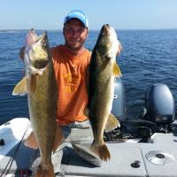 NPAA Member Bill Van Ornum With a Couple Nice Walleyes