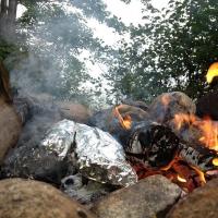 Shore Lunch Over The Fire