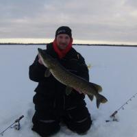 Pike on a Frabill Jig Pole