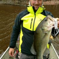 Big Largie on a Spinnerbait