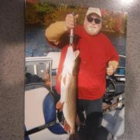 Brian with a 20 Lb Pike released