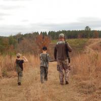 3 Boys Walking - Hunting Season