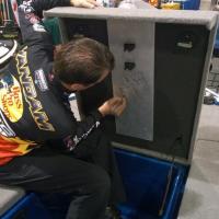 Kevin VanDam signing my boat