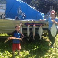 Family Fishing in the Pacific