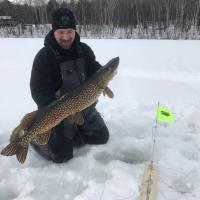 Nice CPR'D Pike Through The Ice
