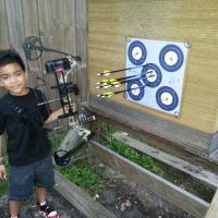 Bow shooting practice