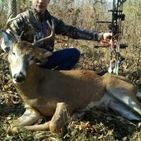 Evan with a 7 Point Buck