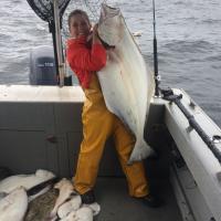 Flounder - her size