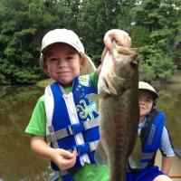 Young Angler Nice Bass