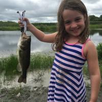 Carly shows off her fish
