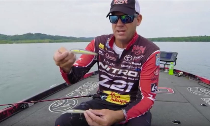 Clear, shallow water fishing tips with a jerkbait - KVD fishing