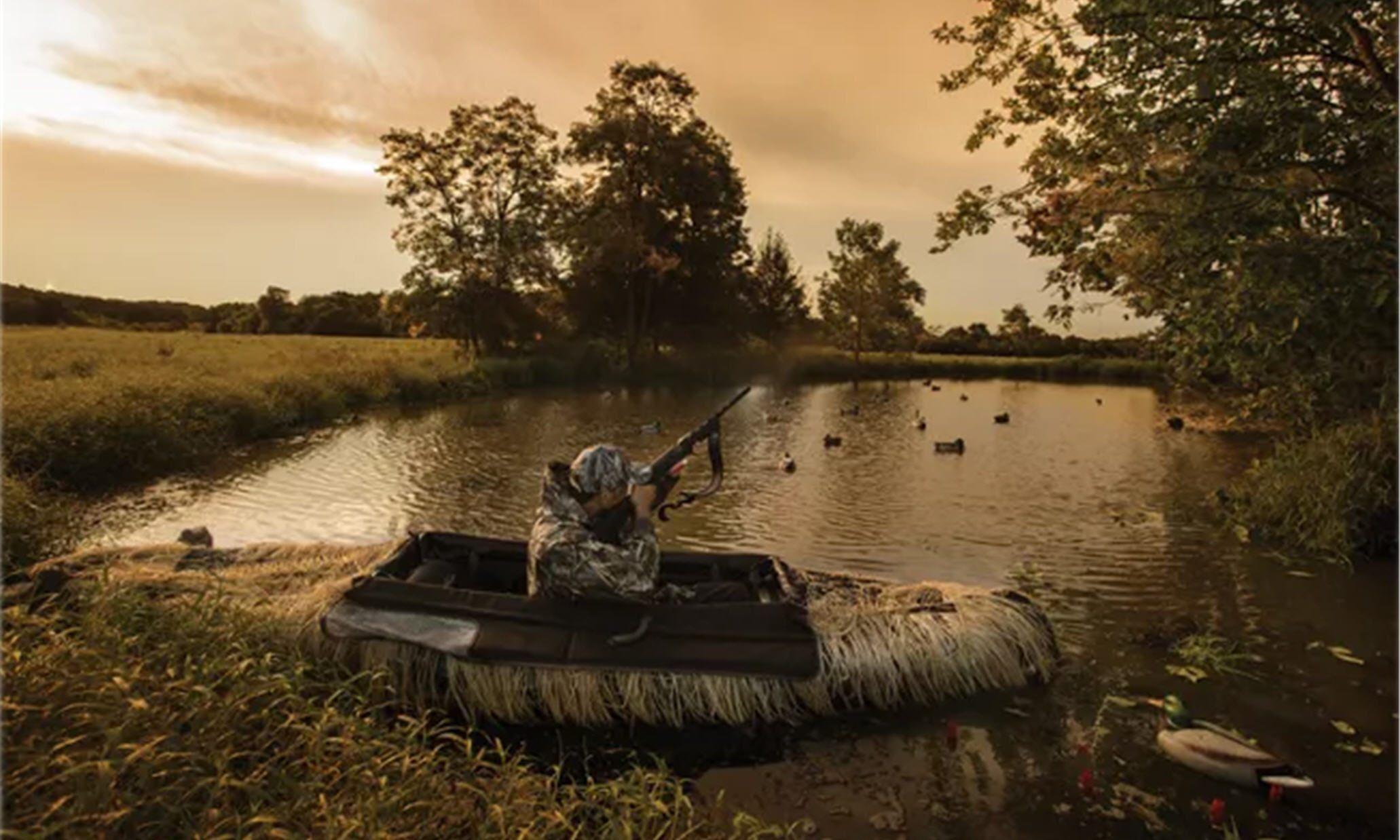 Duck Hunting Kayak Setup: Kayak Duck Blind