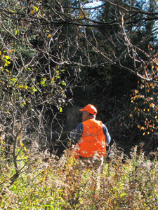 Hunter in the field