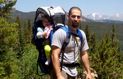 1 baby backpacking