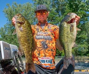 Day 3 Spiderwire pro Fletcher Shryock with a pair from Champ Sunday300-250
