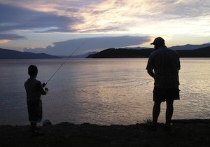 Fishing with kid