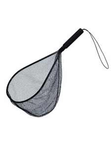 Finefish 60cm Length Big Mesh Hole Fly Fishing Landing Net Aluminium  Material Flat Bottom Casting Network Catch Fish Net