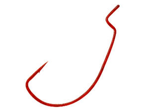 Gamakatsu Offset Shank Worm EWG Red Hook Size 25 Pack - 3/0
