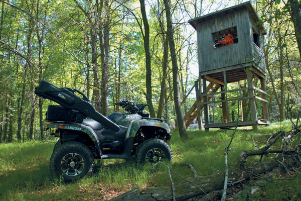 Hunt stand & ATV