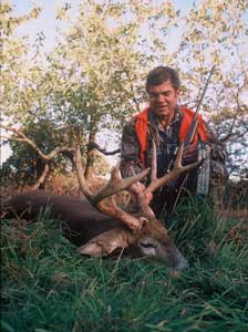 Hunter with deer