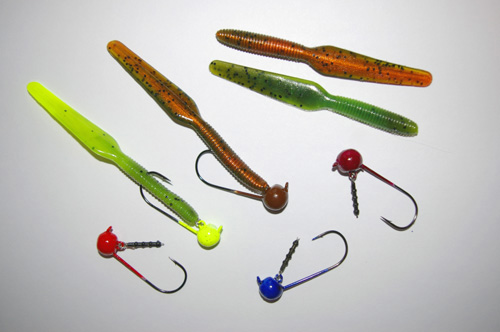 Shakey head fishing rigs