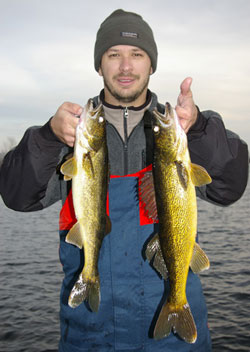 Slip-Bobbering Walleye