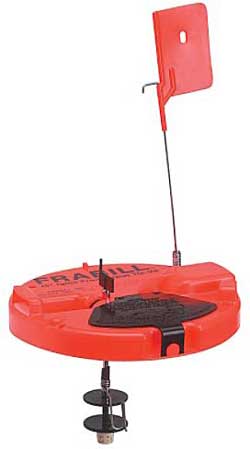 Ice Fishing Tip Ups Rail Style with Orange Foldable Durable