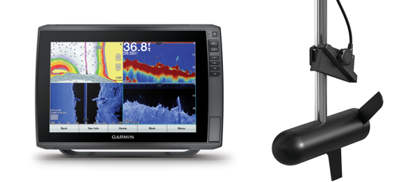 Garmin fishfinder and trolling motor