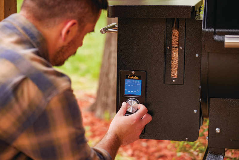 adjusting the temperature for Cabela's pro series grill