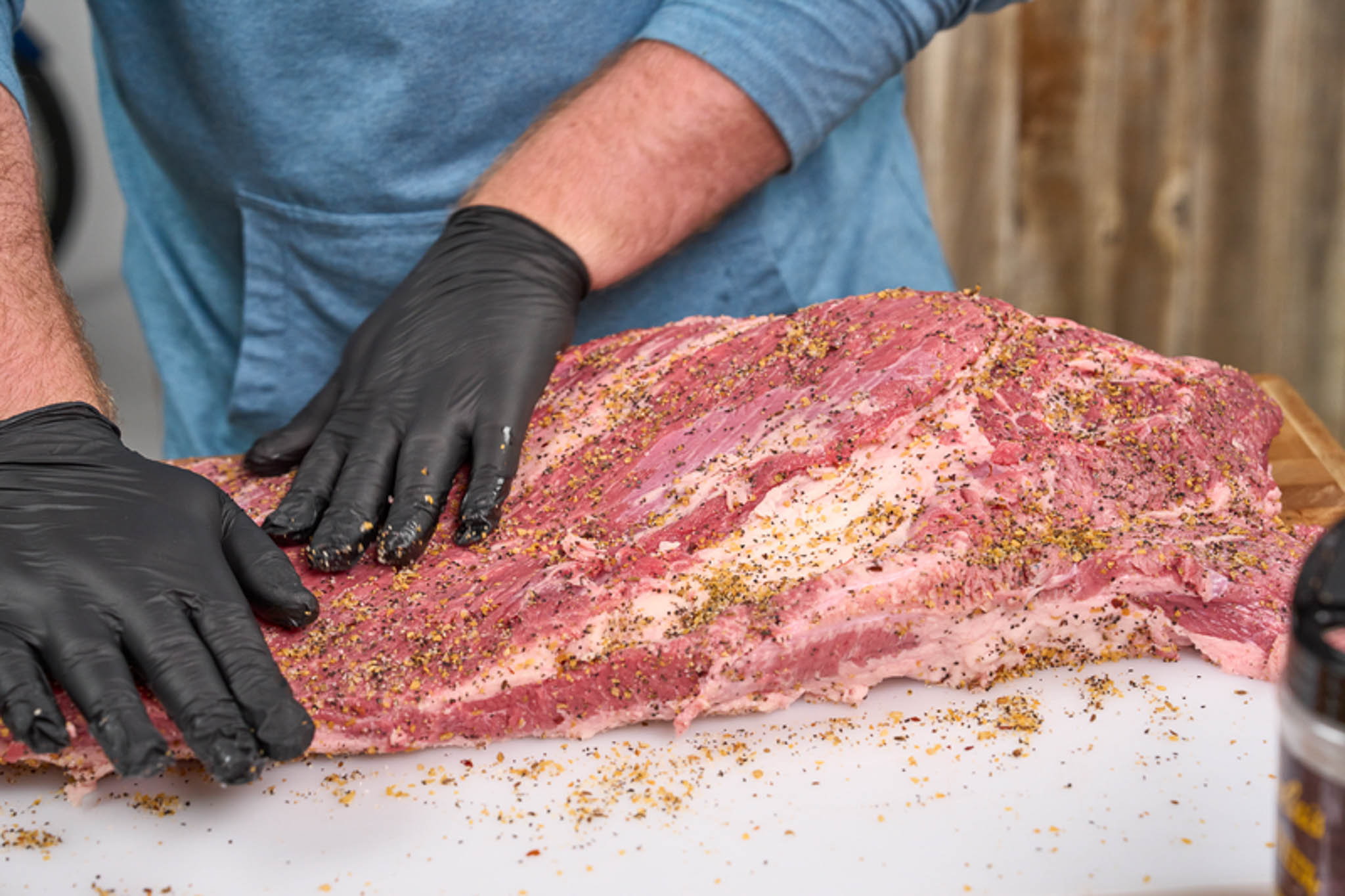 Seasoned brisket