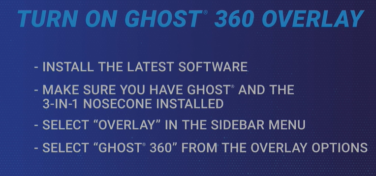 Turn on Ghost 360 overlay