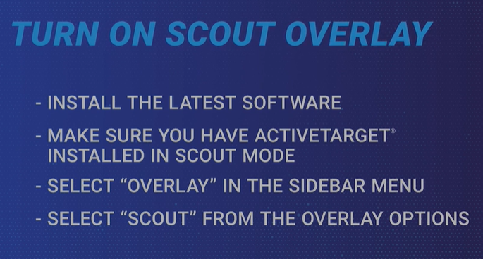 Turn on Scout overlay