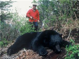 Hunter G. Almy on a bear hunt 