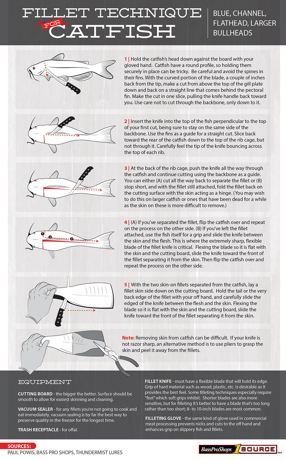 catfish fillet how to graphic & steps