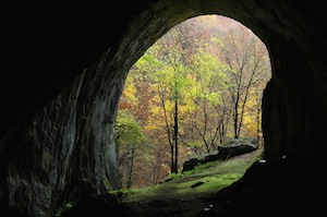 Entrance to cave