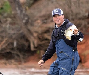angler holding fish