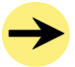 Arrow pointing to fishing tip