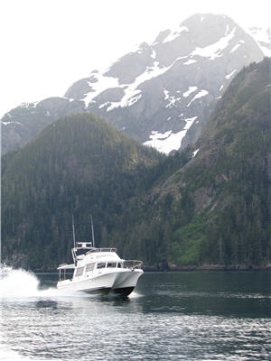 Saltwater boat in alaska