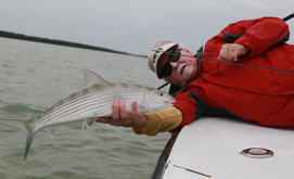 Capt. Richard Stanczyk shows off a beautiful Islamorada bonefish.