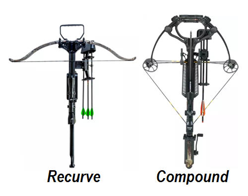 recurve vs compbown crossbow